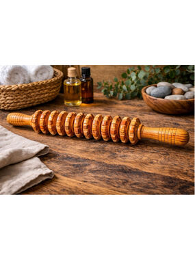 Wood Therapy Massage Tool Wooden Roller Stick Lymphatic Drainage Massager